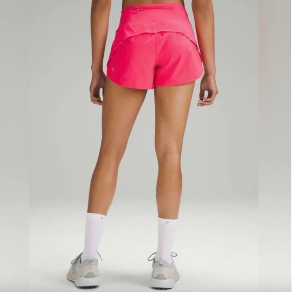 Lululemon Speed Up Mid-Rise Lined Short 4" size 4 Lip Gloss